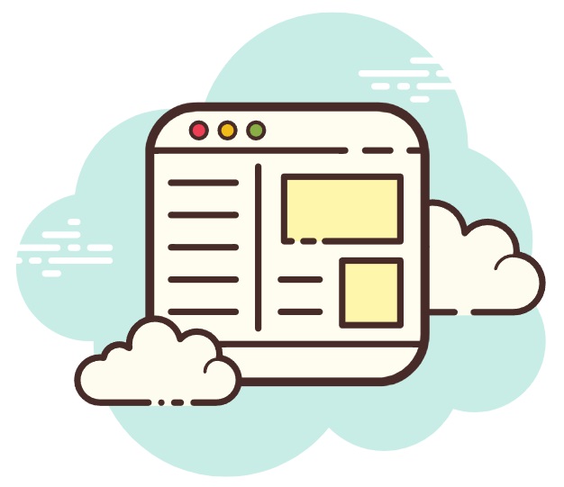 تصویر کارتونی وب سایت